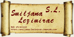 Smiljana Ležimirac vizit kartica